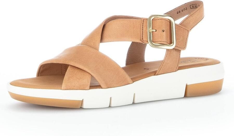 Comfortabele Dames Sandalen met Zachte Zool en Brede Pasvorm Glad Leer