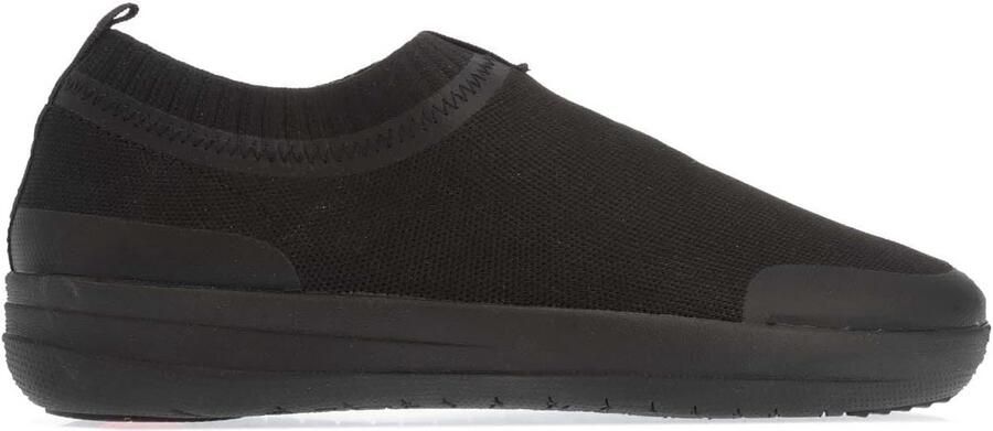 Comfortabele Dames Slip-On Sneakers Zwart Gebreid