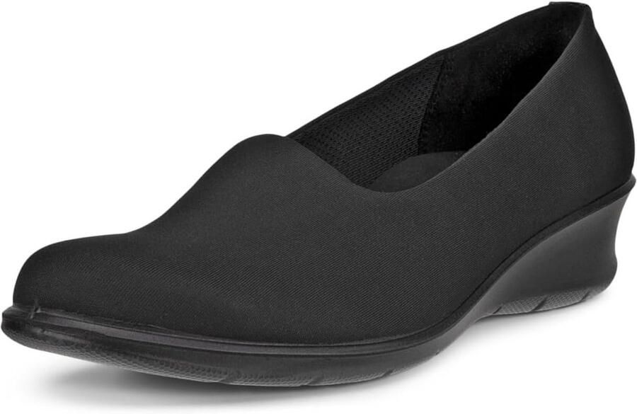 Comfortabele Dames Slip-On Zwarte Textiel Instapschoenen Ideaal voor Reizen