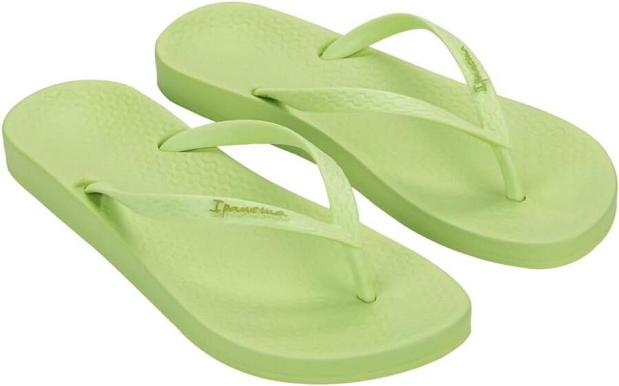Comfortabele Dames Slippers met 'Anatomic' Voetbed Lichtgroen