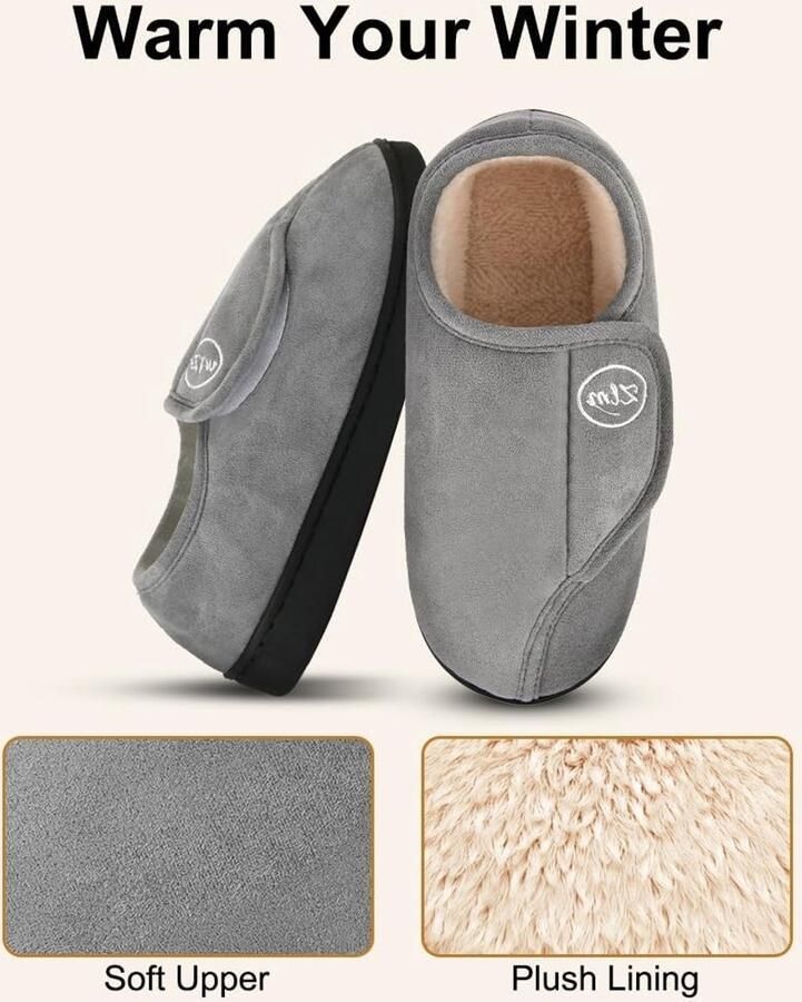 Comfortabele Dames Slippers met Geheugenfoam Antislip Onderzijde voor Binnen en Buiten Gebruik Ideaal voor Thuis en Ontspanning