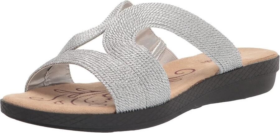 Comfortabele Dames Slippers met Geweven Banden