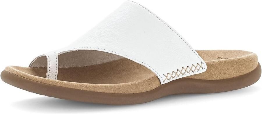 Comfortabele Dames Slippers met Teenbrug en Leren Voering