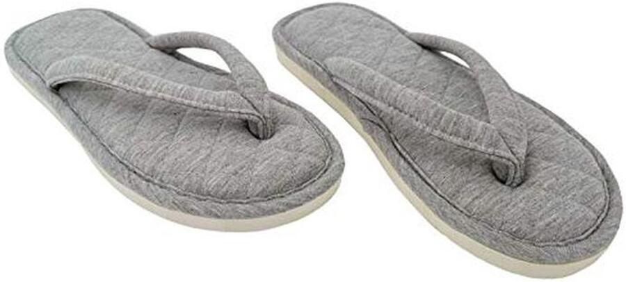Comfortabele Dames Sloffen van Katoen met Open Teen