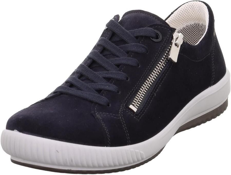 Dames Sneaker met Rits en Lichte Zool Comfortabele Veterschoen