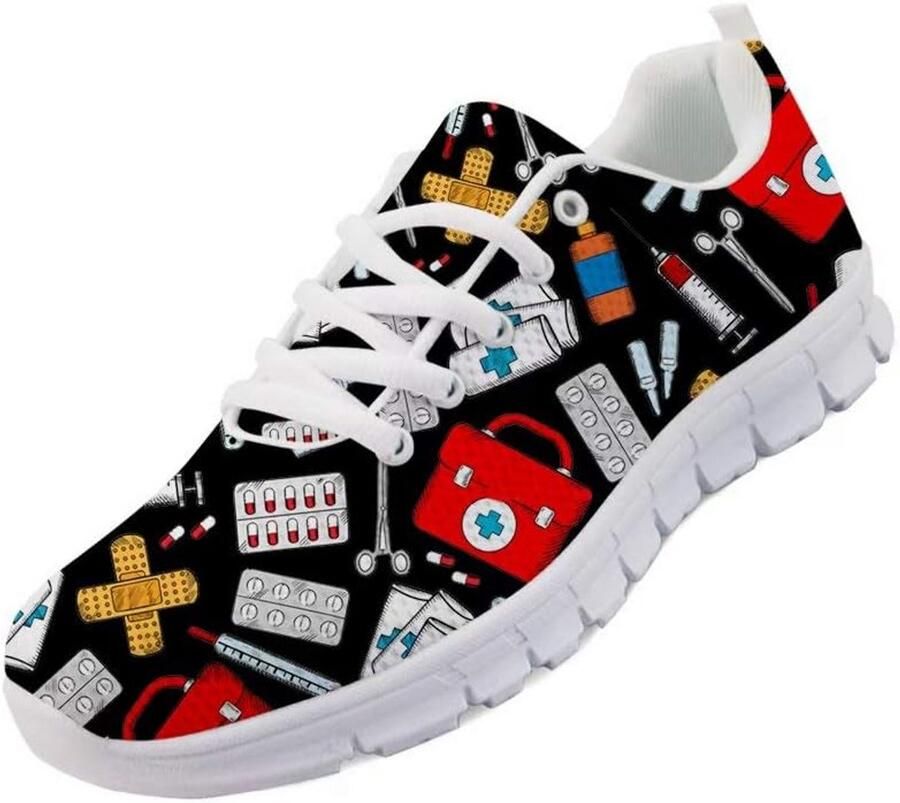 Comfortabele Dames Sneakers met Gesloten Neus Lichtgewicht en Ademend