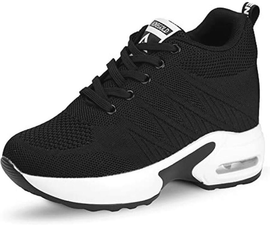 Comfortabele Dames Sneakers met Sleehak Ademend en Lichtgewicht