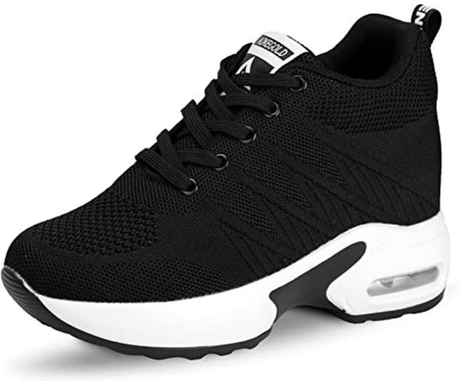 Comfortabele Dames Sneakers met Sleehak Ademend en Lichtgewicht