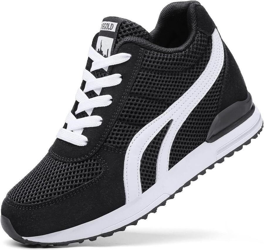 Comfortabele Dames Sneakers met Verborgen Sleehak voor Sport en Vrije Tijd