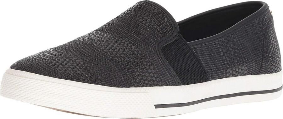 Dames Slip-On Sneaker met Geweven Bovenwerk en Hiel Detail