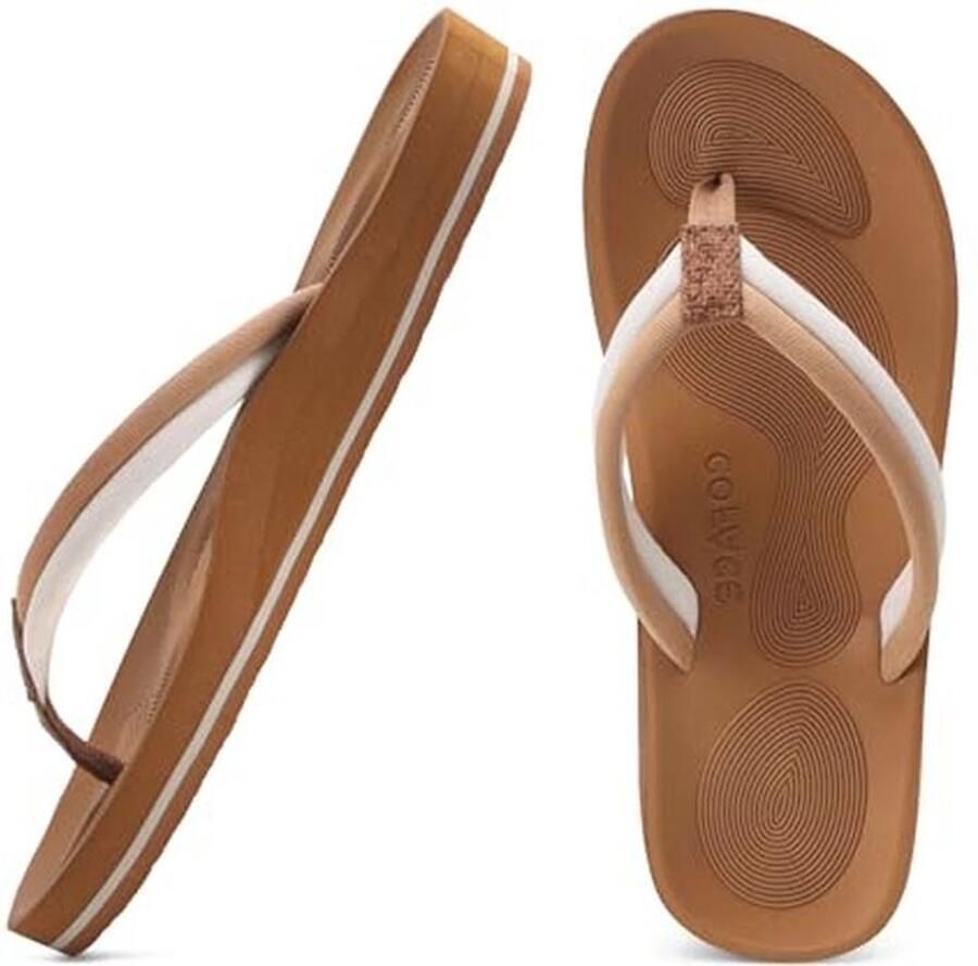 Comfortabele Dames Teenslippers voor Zomer Orthopedische Flipflops en Plateaupantoffels