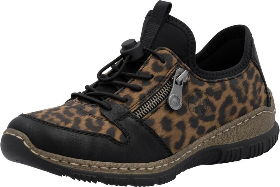 Comfortabele Dames Veterboots Sportief Walnootbruin