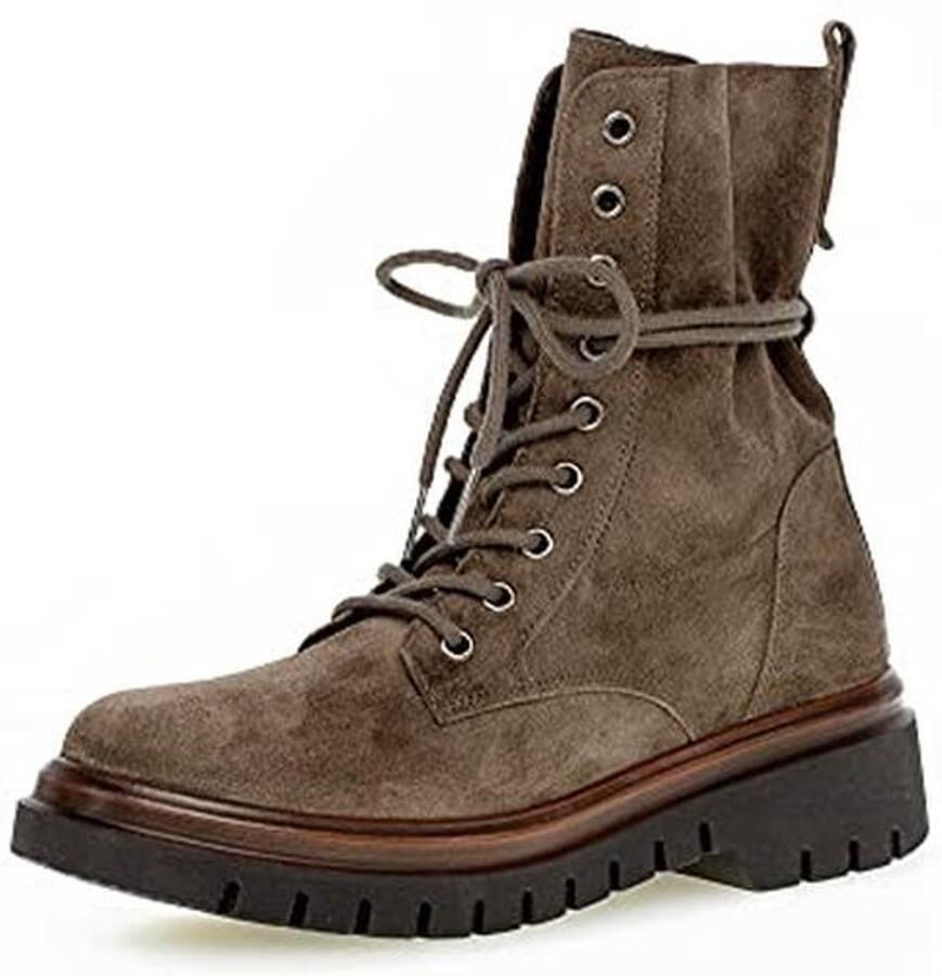 Comfortabele Dames Veterlaarzen met Optifit Voetbed