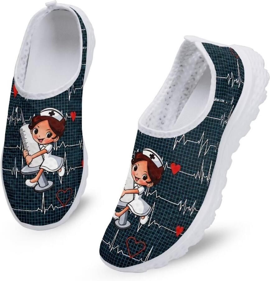 Comfortabele Dames Wandelschoenen Ademende Mesh Sportschoenen voor Buiten en Fitness