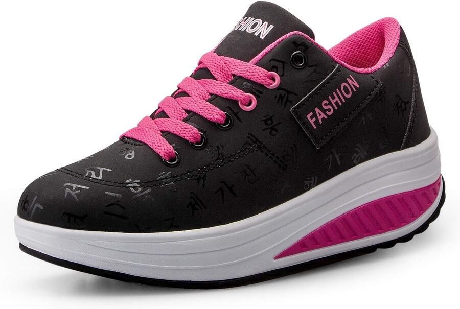 Comfortabele Dames Wandelschoenen met Verborgen Sleehak voor Fitness en Casual Gebruik