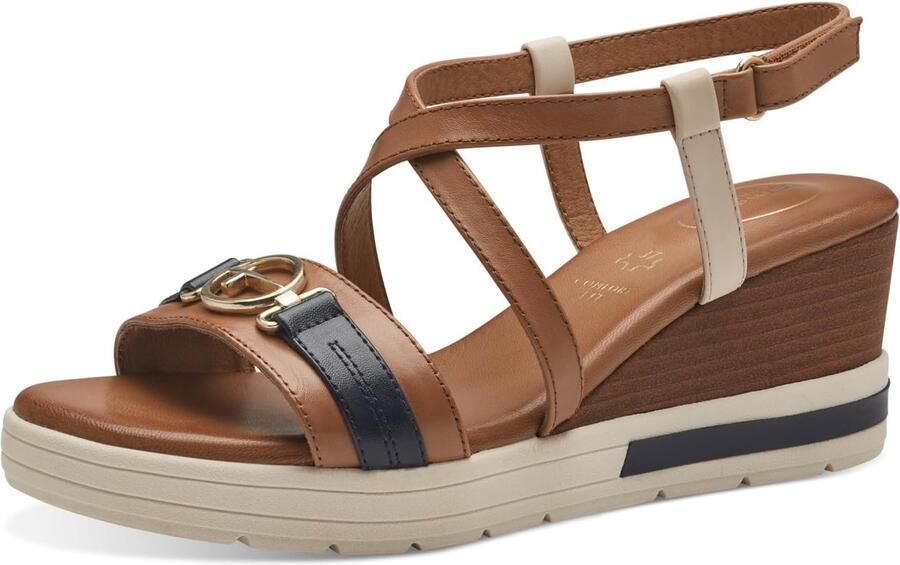 Comfortabele Dames Wedge Sandalen Leer & Synthetisch
