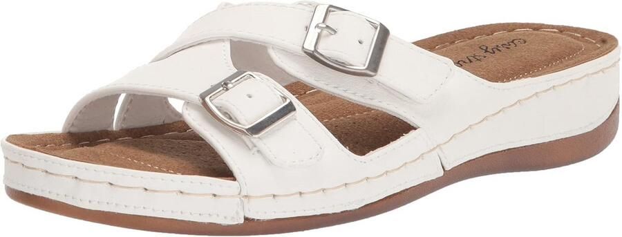 Comfortabele Dames Zandalen met Dubbele Gesp Lichtgewicht Zomer Slipper