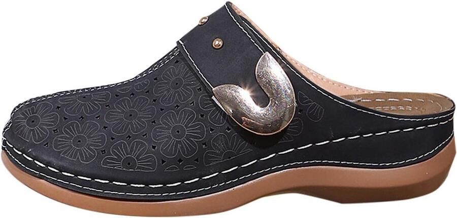 Zomer Sandalen Dames Comfortabel Mesh Leer Ademend Platte Slippers