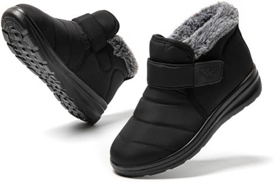 Comfortabele Dameslaarzen Gevoerd Warm Antislip Sneeuwlaarzen
