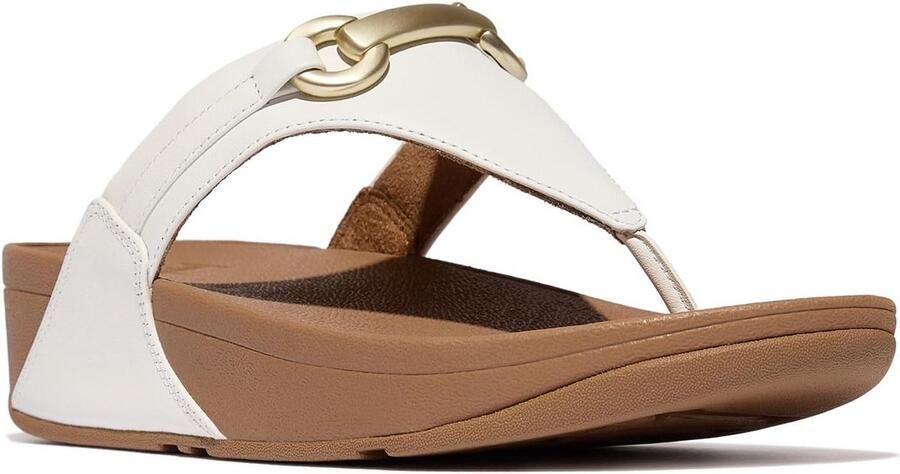 Comfortabele damessandalen met lichte sleehak en leren details