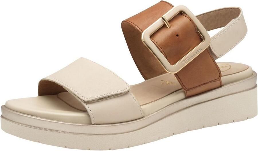 Comfortabele Dames Wedge Sandaal met Extra Breedte en Flexibele Zool