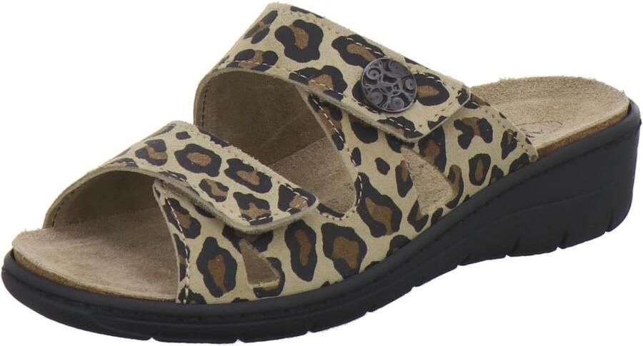 Comfortabele Dames Leren Sandalen met Uitneembaar Voetbed