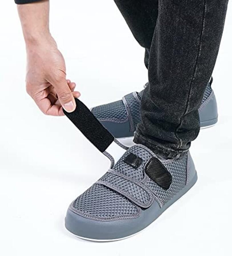 Comfortabele Diabetische Pantoffels en Sandalen voor Senioren Extra Brede en Verstelbare Sluiting