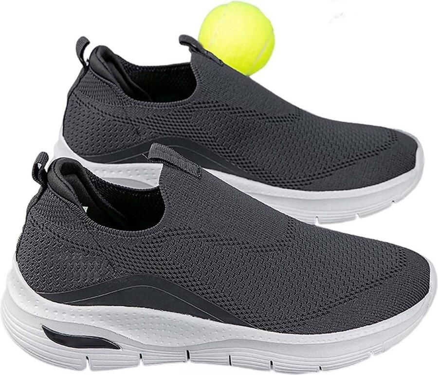 Comfortabele Diabetische Wandelschoenen met Brede Neus voor en