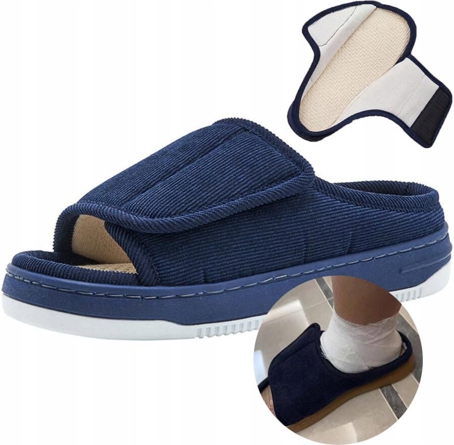 Comfortabele Diabetische Wandelschoenen voor Dames Antislip Verstelbaar