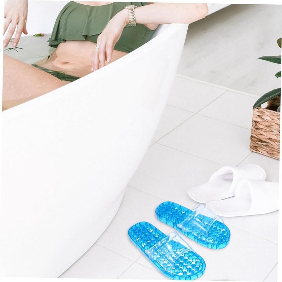 Comfortabele en ade de badslippers voor thuis unisex lichtgewicht antislip XL ideaal voor douche en wellness