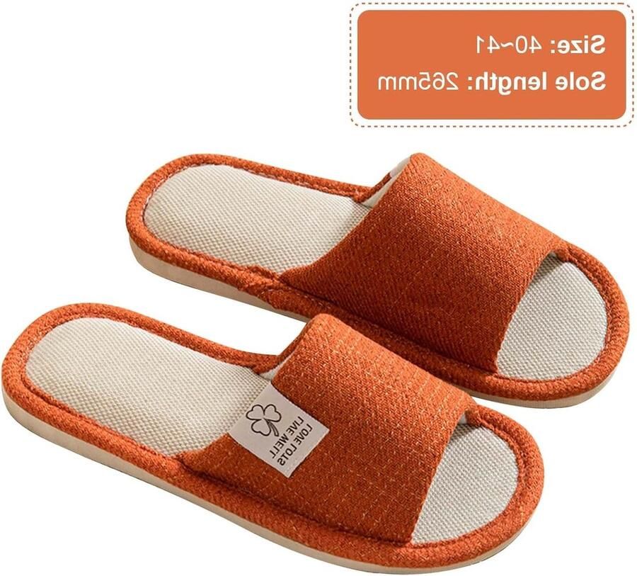 Comfortabele en ade de slippers voor nen en van katoen en linnen antislip en wasbaar voor binnengebruik in hotel thuis of spa ideaal voor lente en zomer
