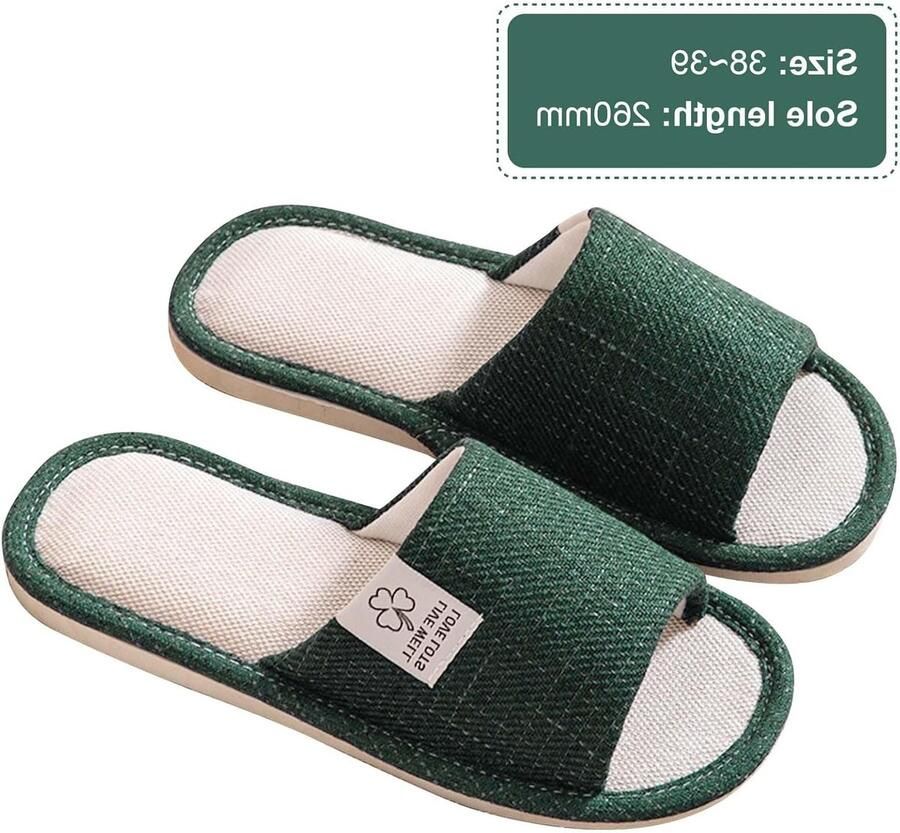 Comfortabele en Lichtgewicht Open Toe Slippers voor nen en Ideaal voor Thuis en Zomergebruik Antislip Design