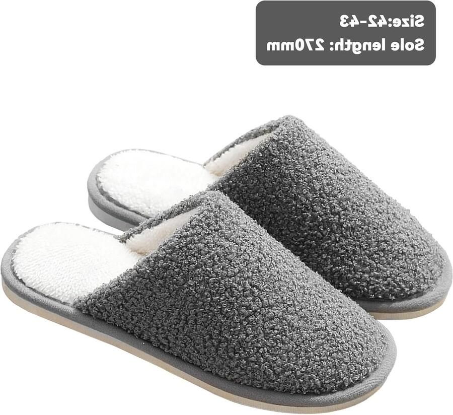 Comfortabele en lichtgewicht slippers voor en Antislip wasbaar en warm voor binnengebruik in de herfst en winter ideaal voor thuis hotel en spa