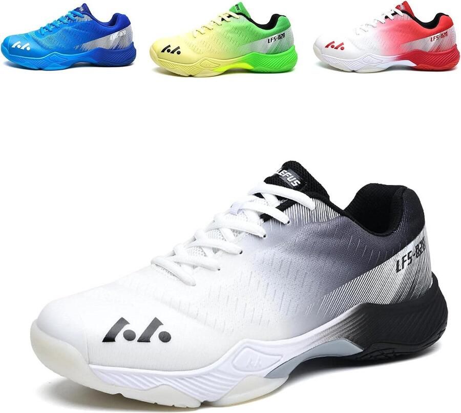 Comfortabele en Stevige Indoorschoenen voor Badminton en Squash Unisex