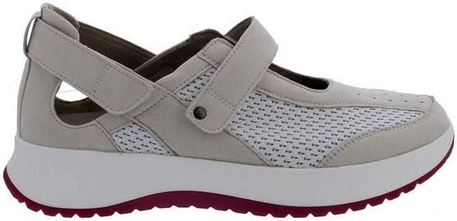 Comfortabele en Trendy Dames Sneakers met Klittenbandsluiting en Uitneembaar Voetbed