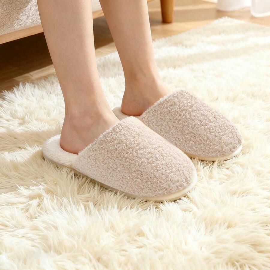 Comfortabele en warme slippers voor en Antislip lichtgewicht en wasbaar voor binnengebruik in de herfst en winter ideaal voor hotel thuis en spa