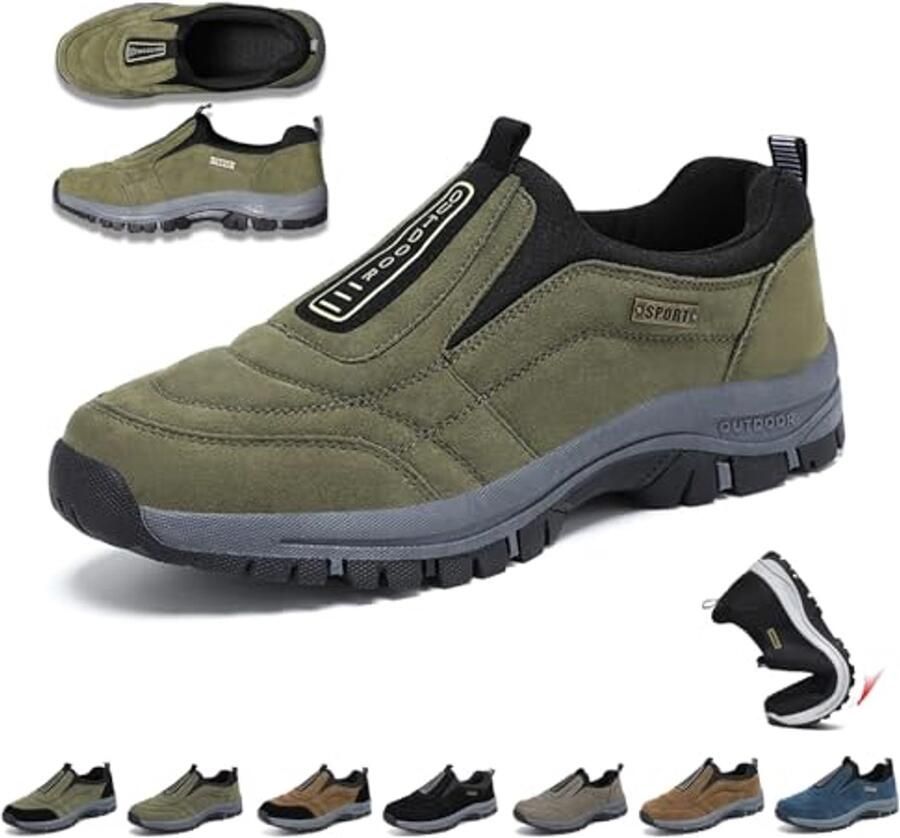 Comfortabele en Waterdichte Orthopedische Wandelschoenen voor en Ade d Antislip Slip-On Sneakers