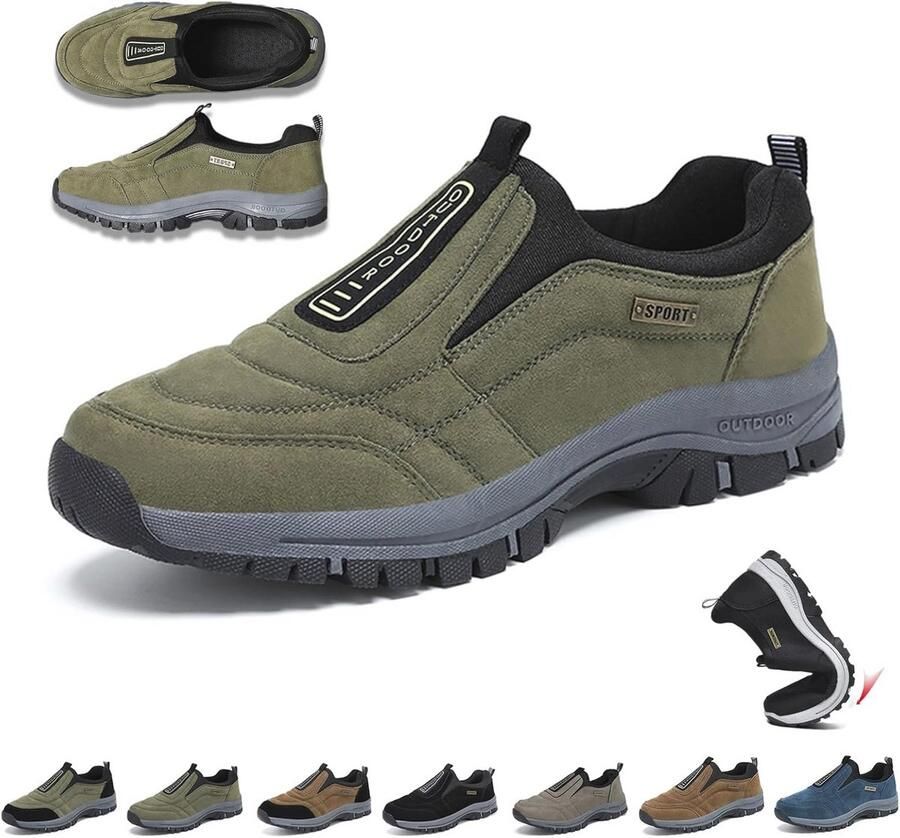 Comfortabele en Waterdichte Orthopedische Wandelschoenen voor en Ade d Antislip Slip-On Sneakers