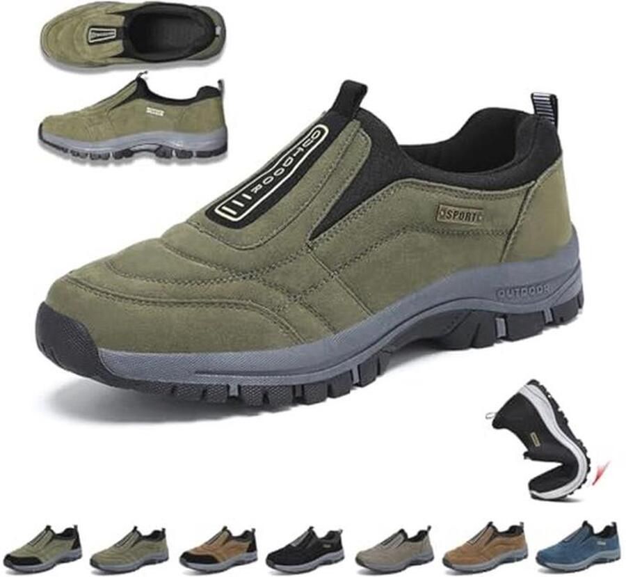Comfortabele en Waterdichte Orthopedische Wandelschoenen voor en Ade d Antislip Slip-On Sneakers
