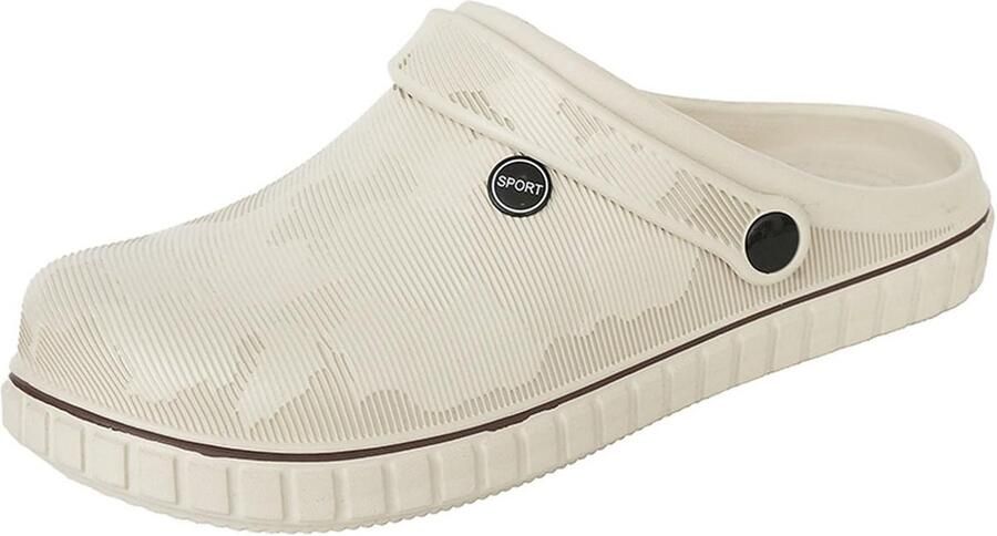 Comfortabele en Waterdichte Tuinschoenen voor Heren Rubberen Instappers met Antislipzool