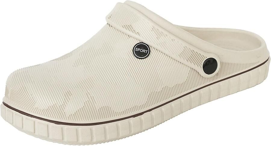 Comfortabele en Waterdichte Tuinschoenen voor Heren Rubberen Instappers met Antislipzool