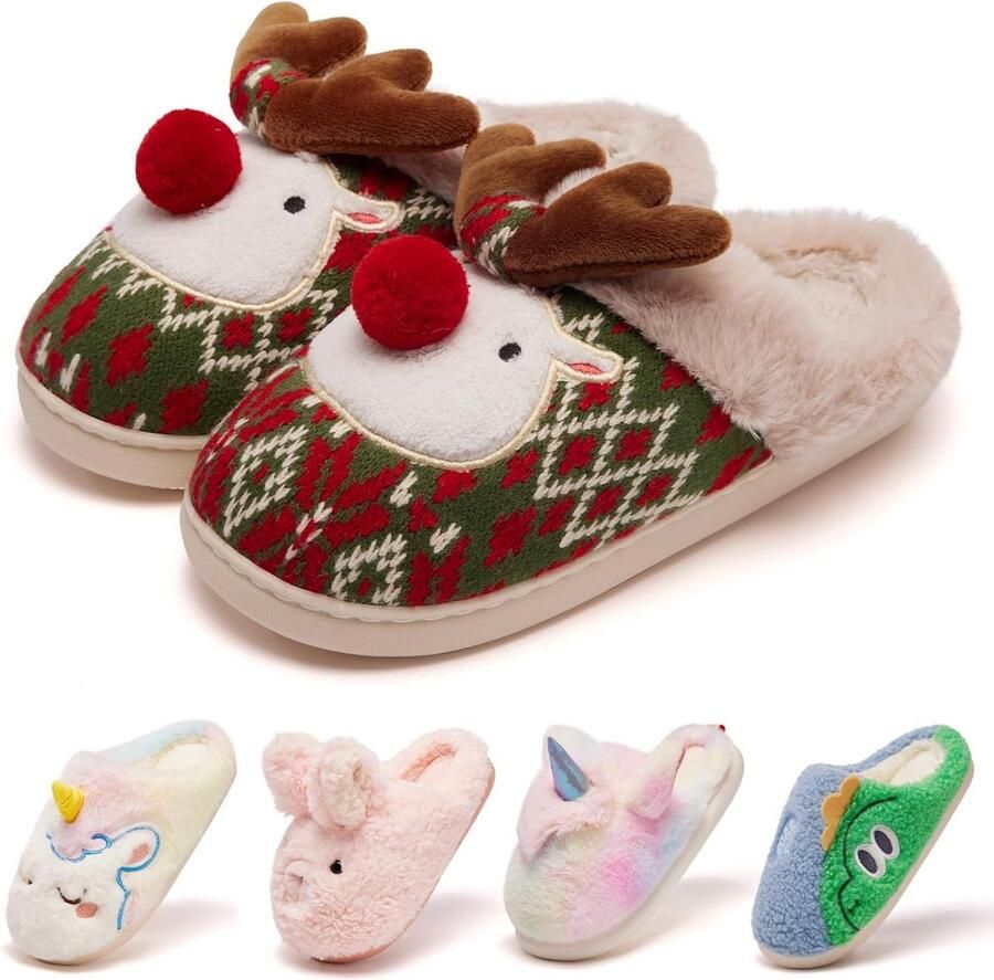 Comfortabele Fuzzy HuisSloffen voor en met Anti-Slip Zool