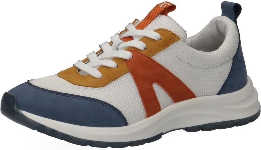 Comfortabele G-Breedte Dames Sneakers met Leer en Textiel