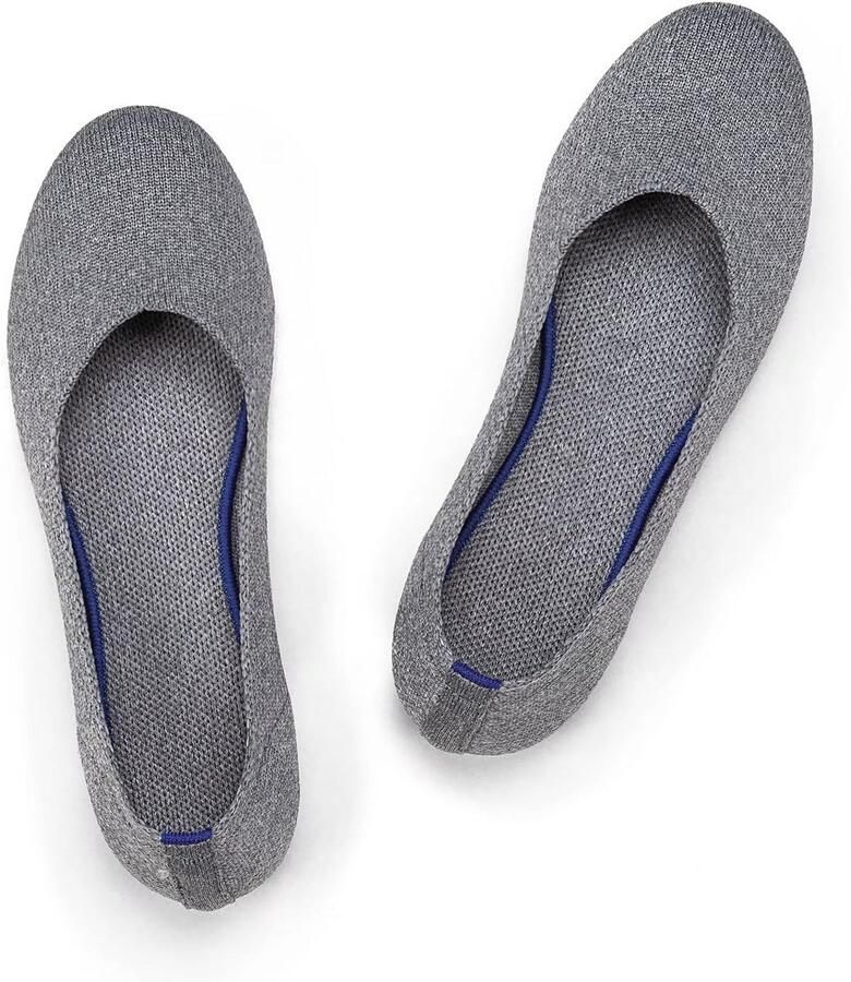 Comfortabele Gebreide Ballet Flats Dames Slippers met Ronde Neus