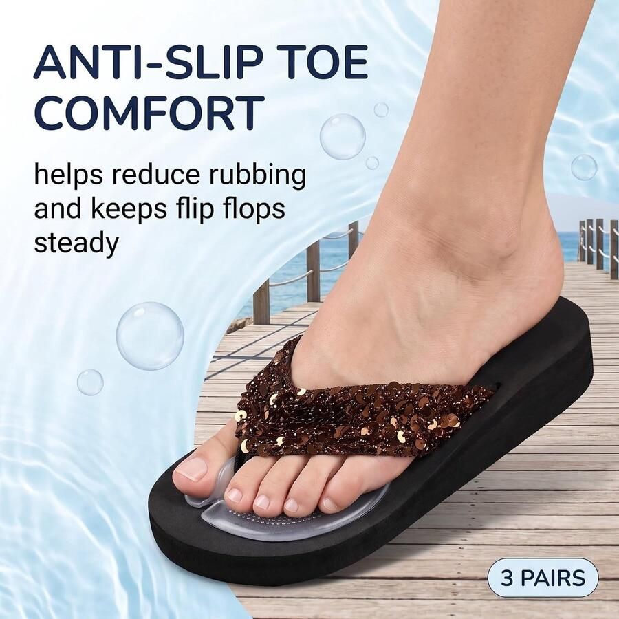 Comfortabele gel-teenslippers met antislip pads voor optimale bescherming van voeten en tenen tegen wrijving en blaren
