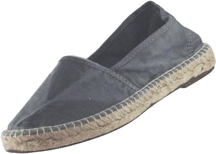 Comfortabele Grijze Canvas Sneakers voor Heren Espadrille Stijl