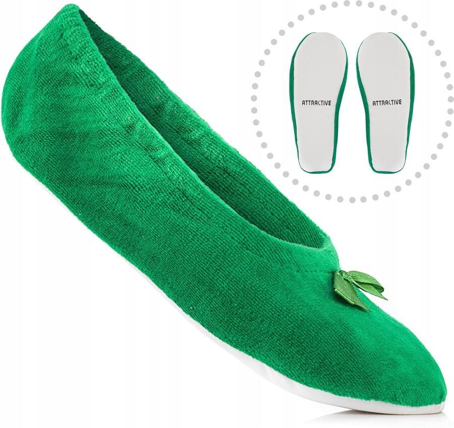 Comfortabele Groene Ballerina Pantoffels voor Dames
