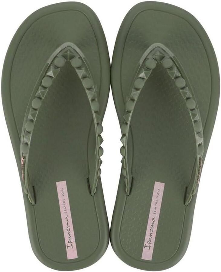 Comfortabele Groene Teenslippers voor Dames