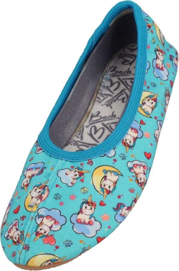 Comfortabele Gymschoenen Meisjes Turquoise Allround Sportschoenen