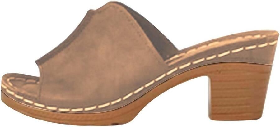 Comfortabele Hak Sandalen Dames Zomer Elegante Zomerschoenen met Brede Pasvorm